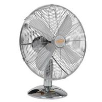 VENTILATORE DA TAVOLO CROMATO 40 CM 50W