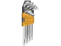 SET 9 CHIAVI TORX CON FORO CORTE