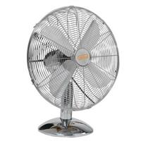 VENTILATORE DA TAVOLO CROMATO 30 CM 25W