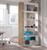 KIT LIBRERIA ALIDA BIANCO/ROVERE CM 90X25X180H