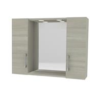 SPECCHIO DA BAGNO MOD.960 CON 2 ANTE ROV GRIGIO