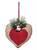 PENDENTE CUORE ORO\ROSSO 11X9X3,5 CM