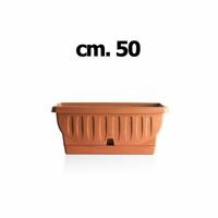 FIORIERA NATURA CM.50 C/SOTTOVASO TERRACOTTA