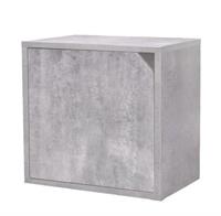 CUBO IMP.C/CHIUS.35X29X35CM CEMENTO