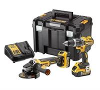 KIT 2 ELETTROUTENSILI XR 18V  DCD796+DCG405 + 2 BATTERIE